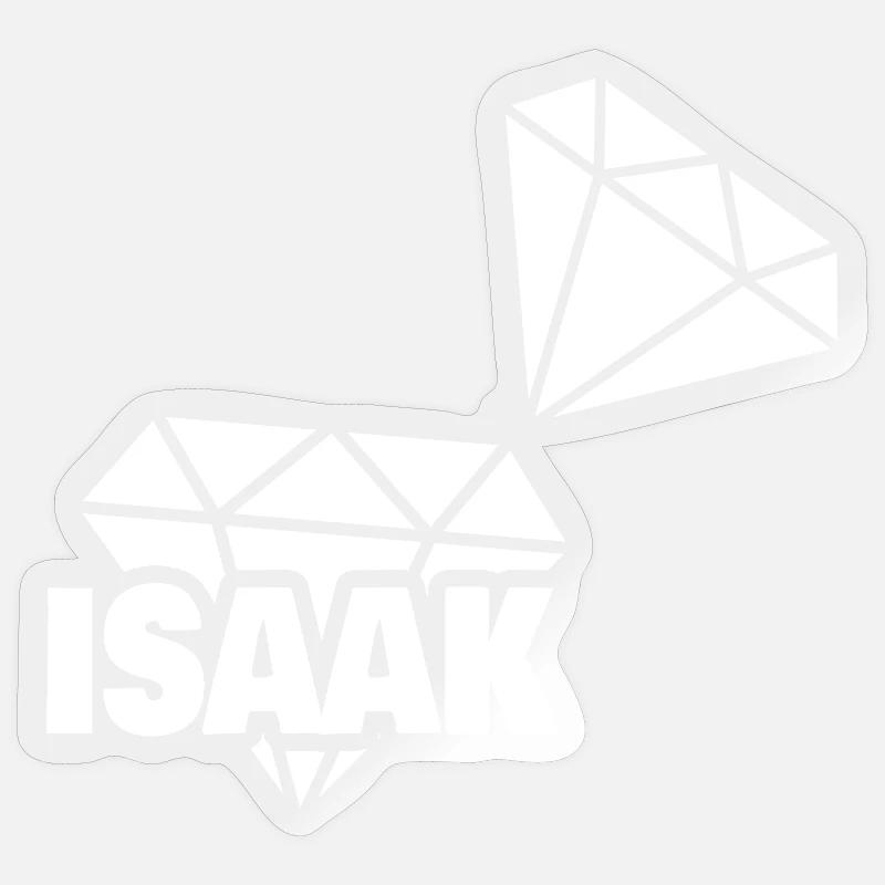 Precious Isaac - Sticker size S (10 x 10 cm) - transparent glossy