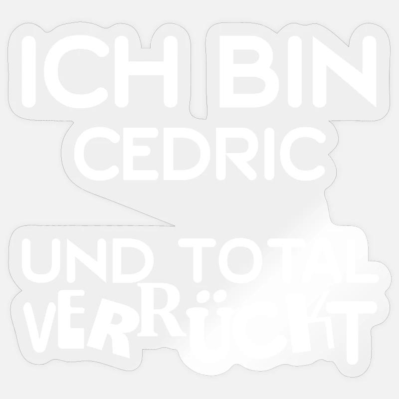 Cedric - Sticker size S (10 x 10 cm) - transparent glossy