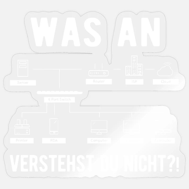 Informatiker Informatik Computer Geek Lustiges Ges Sticker Größe S (10 x 10 cm)