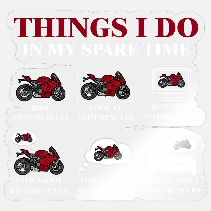 Things I Do In My Spare Time Sticker size S (10 x 10 cm)