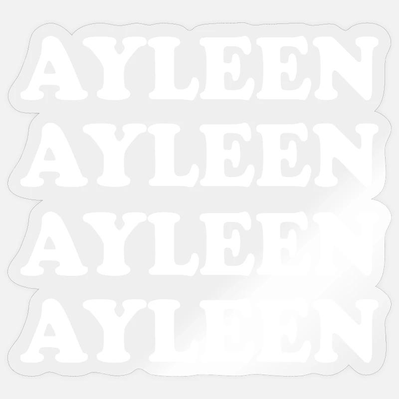 Name: Ayleen - Sticker size S (10 x 10 cm) - transparent glossy