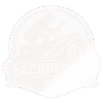 Roofer Craft Logo Motif - Sticker taille S (10 x 10 cm) - brillant transparent - Devant