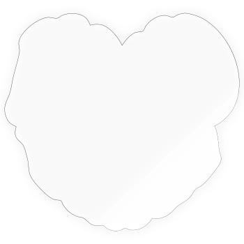 Logo Kind Mama Heart - Couleur personnalisable - Sticker taille S (10 x 10 cm) - brillant transparent - Devant