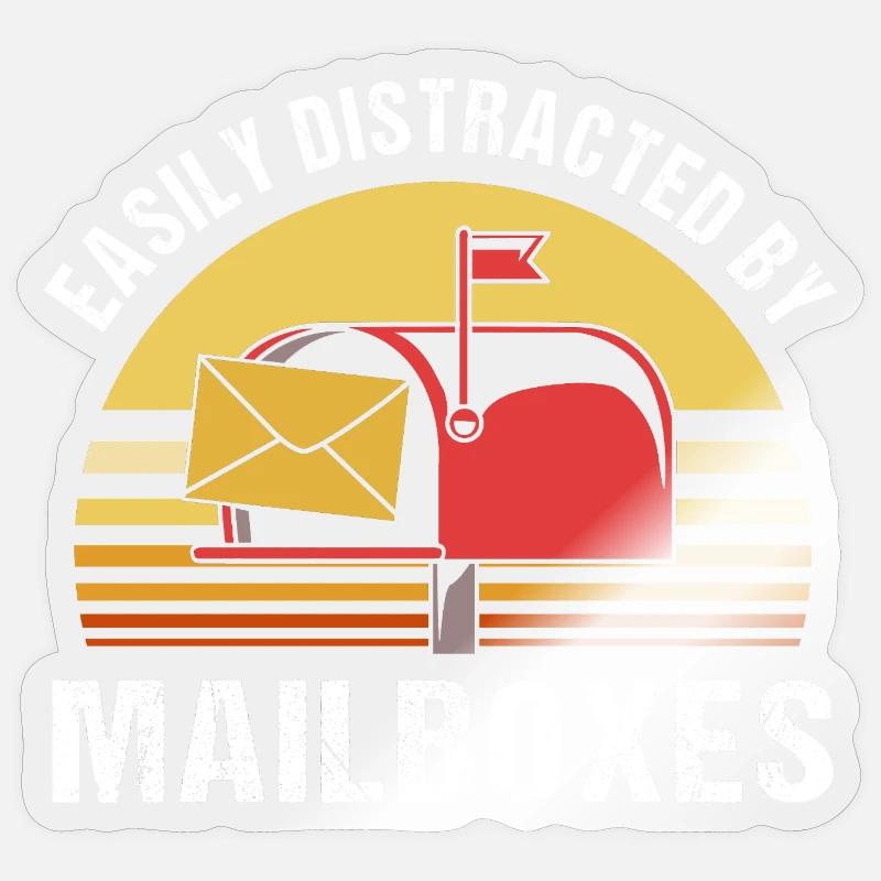 Postmark Post - Sticker size S (10 x 10 cm) - transparent glossy