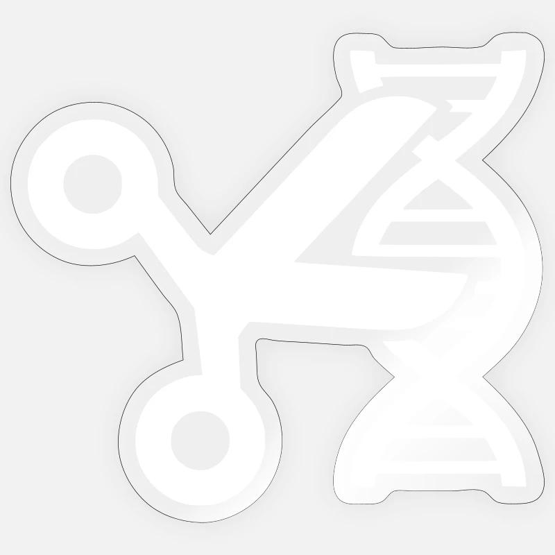 CRISPR DNA Scissors Genetics Sticker size S (10 x 10 cm)