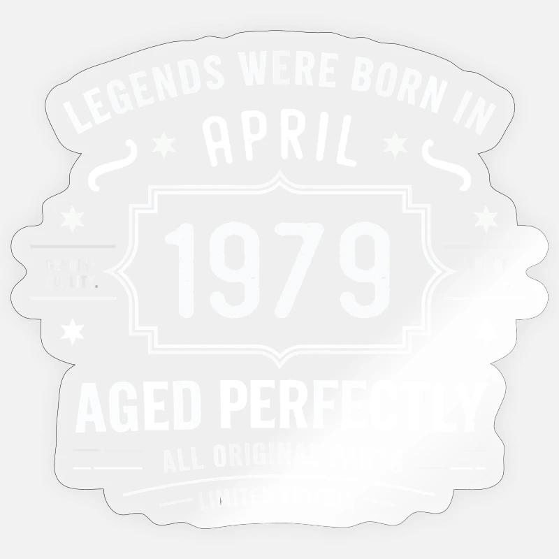 Avril 1979 - Sticker taille S (10 x 10 cm) - brillant transparent