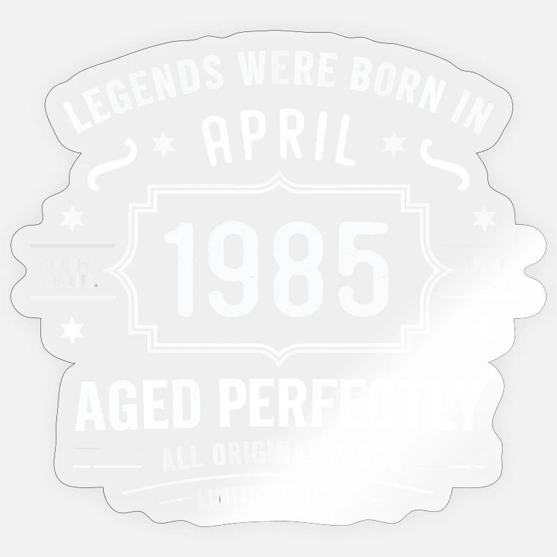 Avril 1985 - Sticker taille S (10 x 10 cm) - brillant transparent