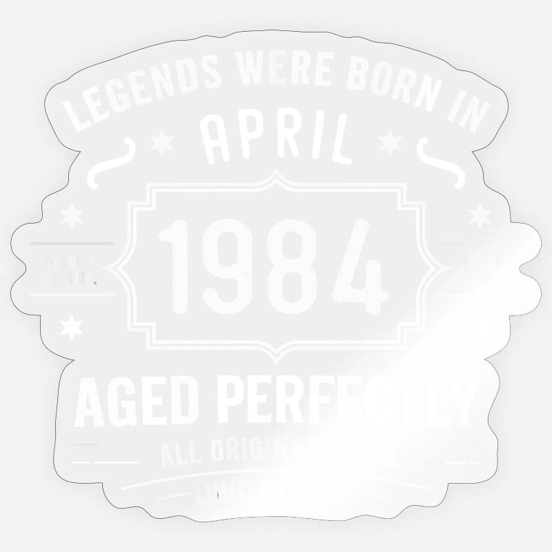 Avril 1984 - Sticker taille S (10 x 10 cm) - brillant transparent