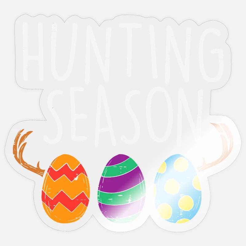 Hunting Season Easter Eggs Sticker size S (10 x 10 cm)