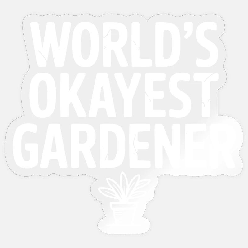 Der beste Gärtner der Welt - Sticker Größe S (10 x 10 cm) - Transparent glänzend