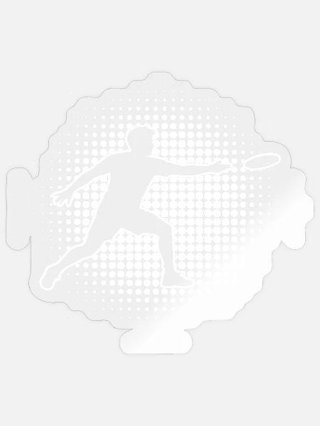 Frisbee Golf Geschenkidee für ein Ultimate-Spieler - Sticker Größe S (10 x 10 cm) - Transparent glänzend