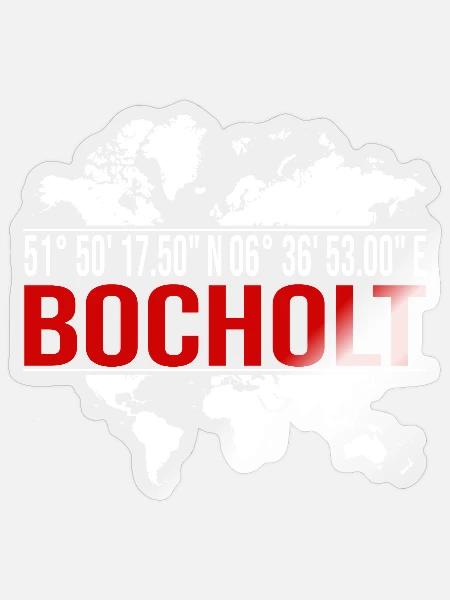 Bocholt - Sticker Größe S (10 x 10 cm) - Transparent glänzend