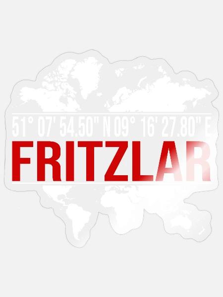 Fritzlar - Sticker Größe S (10 x 10 cm) - Transparent glänzend