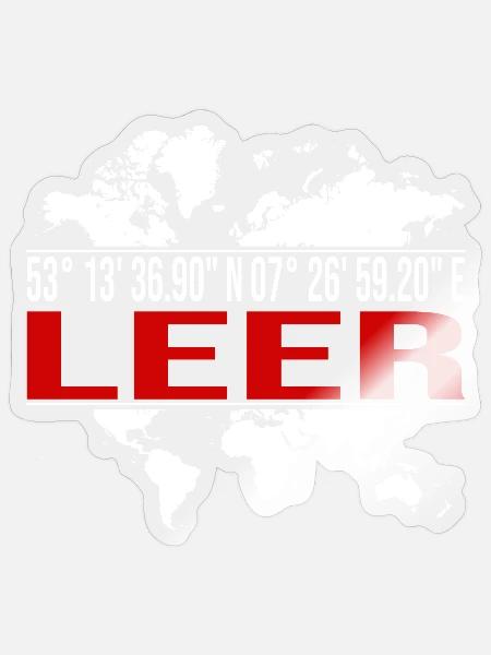 Leer - Sticker Größe S (10 x 10 cm) - Transparent glänzend