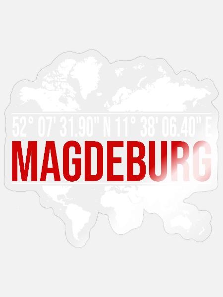 Magdeburg - Sticker Größe S (10 x 10 cm) - Transparent glänzend