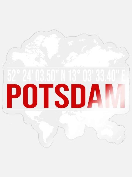 Potsdam - Sticker Größe S (10 x 10 cm) - Transparent glänzend
