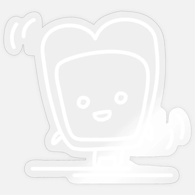 Dancing Toast Sticker size S (10 x 10 cm)