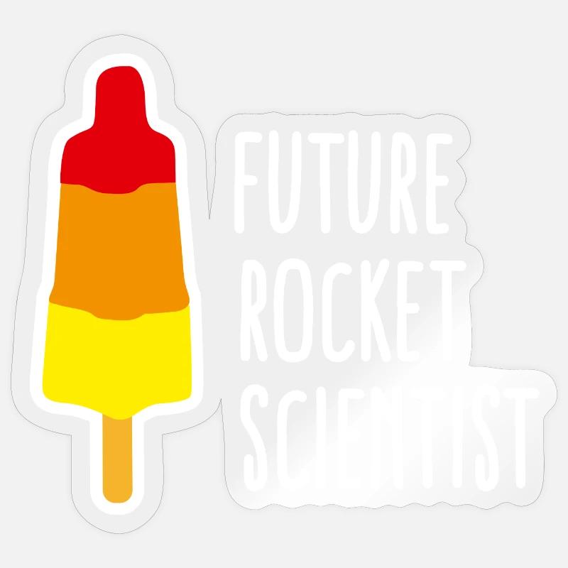 Future rocket scientist Eis Abschluss Rakete Sticker Größe S (10 x 10 cm)