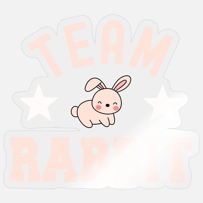 Rabbit Rabbit - Sticker size S (10 x 10 cm) - transparent glossy