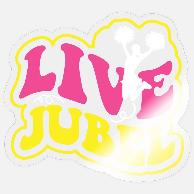 Acclamations en direct Sticker taille S (10 x 10 cm)