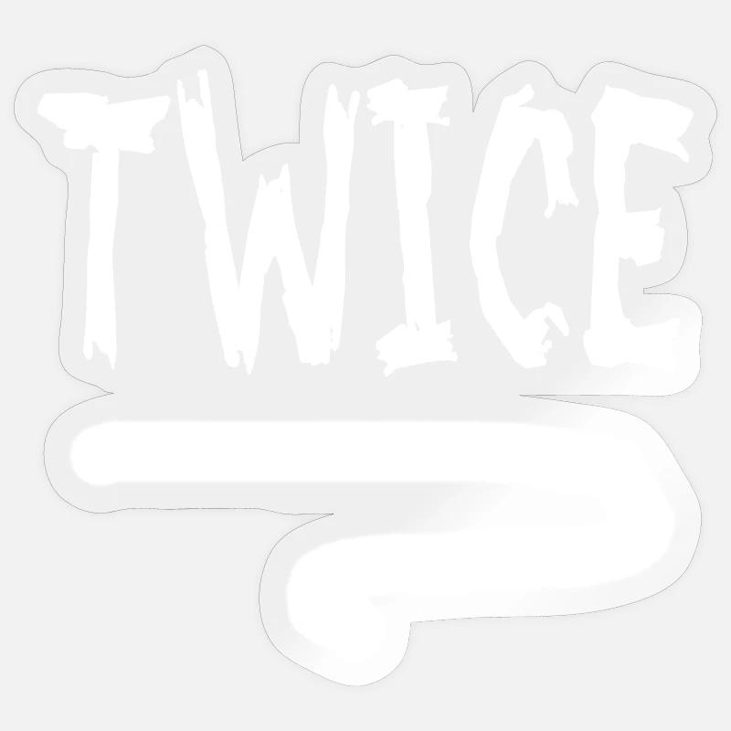 Strike Twice - Sticker size S (10 x 10 cm) - transparent glossy