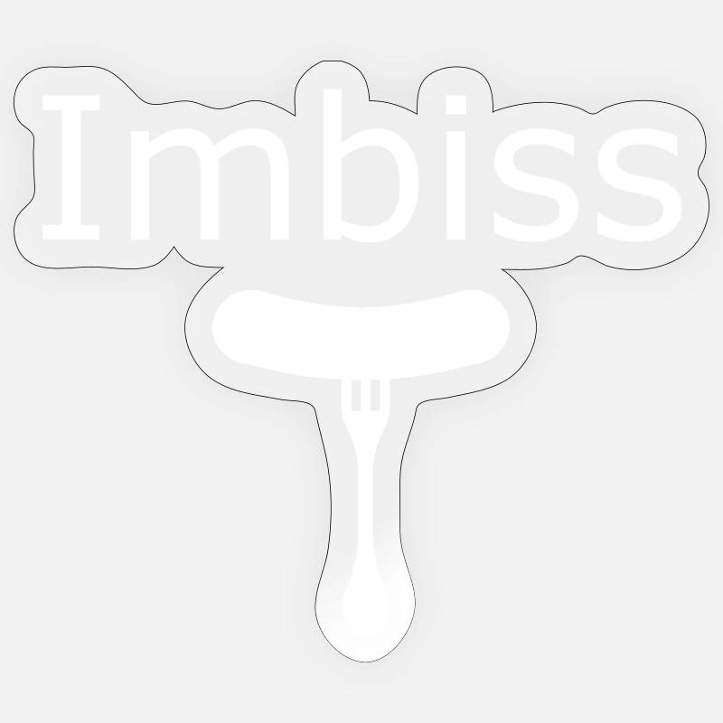 Der Imbiss - Sticker Größe S (10 x 10 cm) - Transparent glänzend