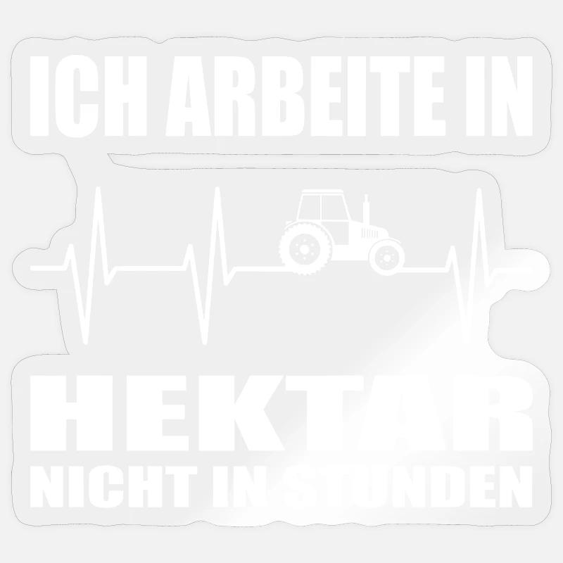 Traktor - Sticker Größe S (10 x 10 cm) - Transparent glänzend