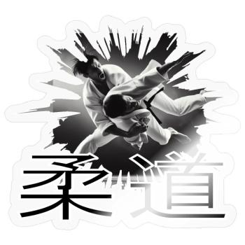 JUDO - Sticker Größe S (10 x 10 cm) - Transparent glänzend - Vorne