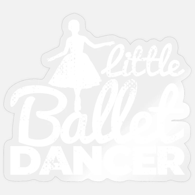 Petite danseuse de ballet Sticker taille S (10 x 10 cm)