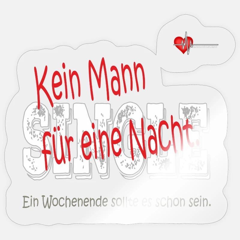 NO MAN FOR ONE NIGHT Sticker size S (10 x 10 cm)