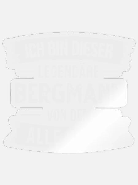 Bergmann Bergbau Bergarbeiter Kumpel - Sticker Größe S (10 x 10 cm) - Transparent glänzend