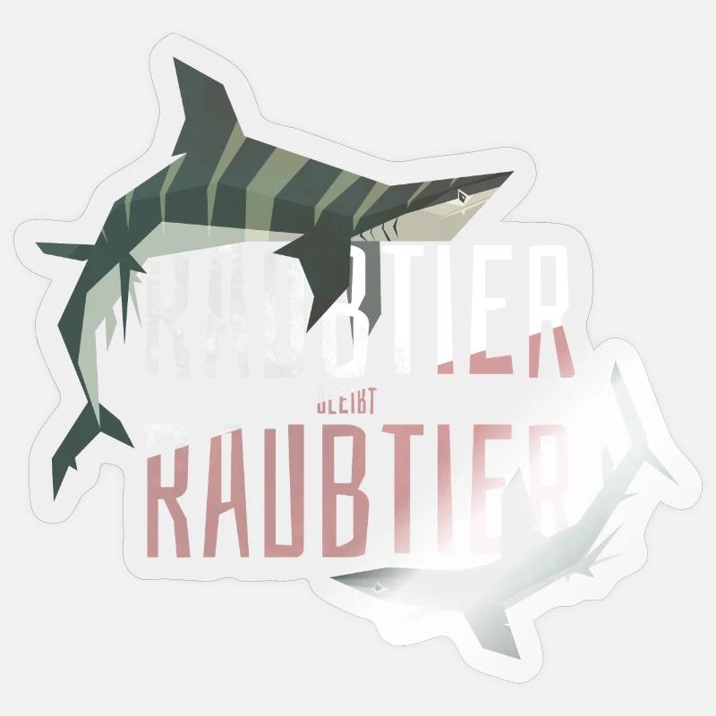 Predator remains predator Sticker size S (10 x 10 cm)