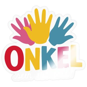 Onkel-Toll Beste Wahl Cool Liebe Ehre - Sticker Größe S (10 x 10 cm) - Transparent glänzend - Vorne