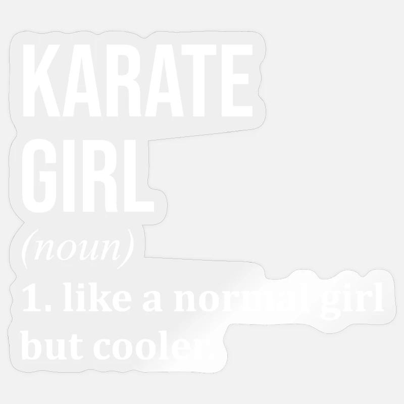 Karate - Sticker size S (10 x 10 cm) - transparent glossy