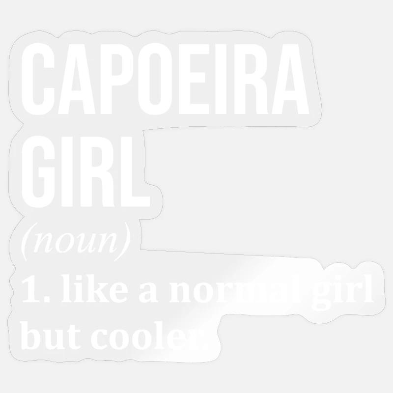 Capoeira - Sticker størrelse S (10 x 10 cm) - gennemsigtig blank
