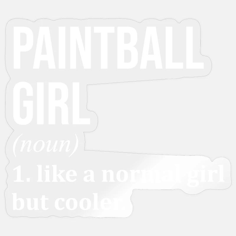 Paintball - Sticker size S (10 x 10 cm) - transparent glossy