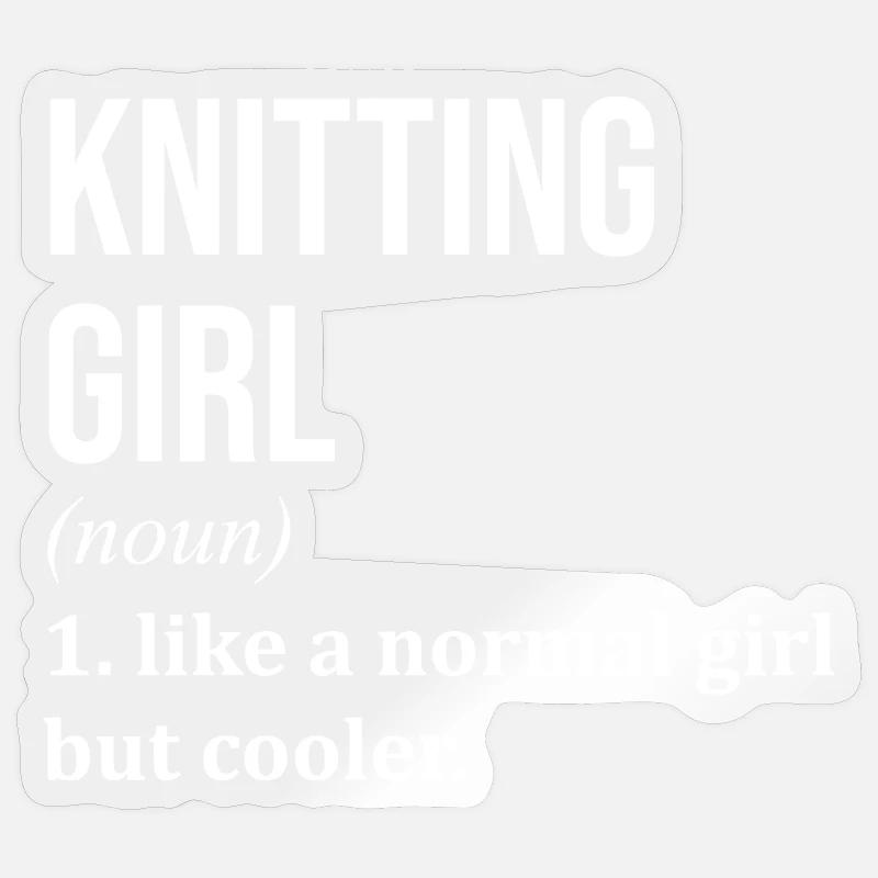 Knitting Sticker size S (10 x 10 cm)