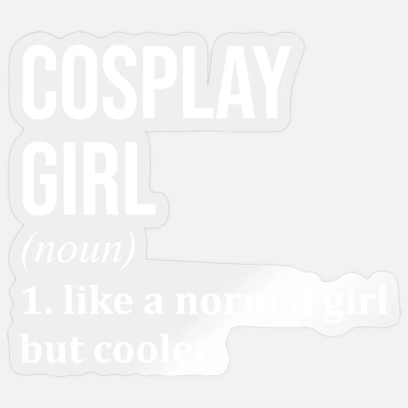 Cosplay - Sticker size S (10 x 10 cm) - transparent glossy