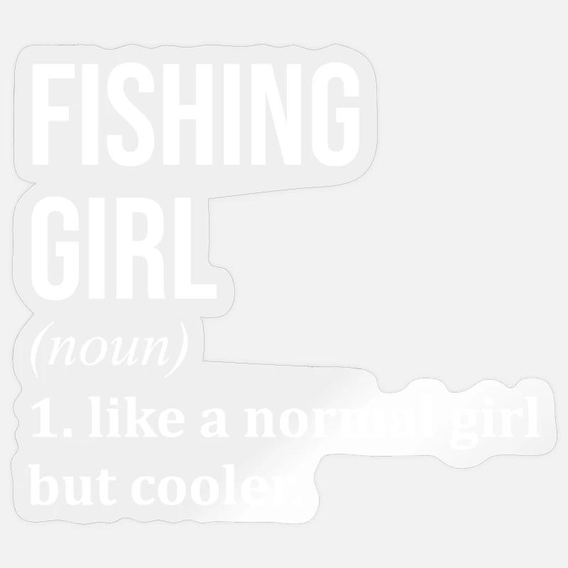 Pêche - Sticker taille S (10 x 10 cm) - brillant transparent