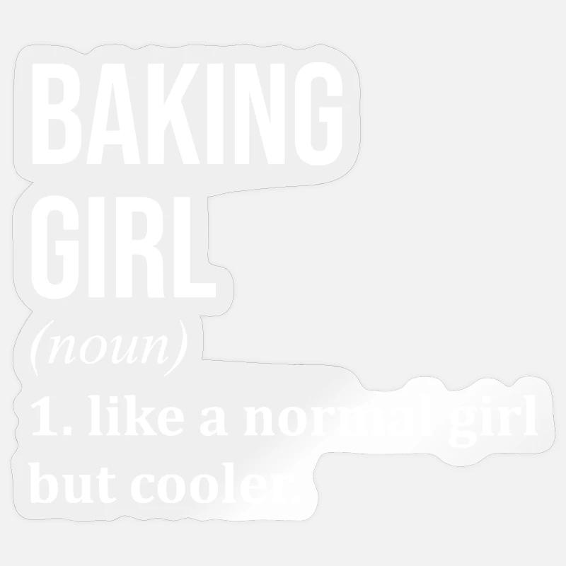 Baking - Sticker size S (10 x 10 cm) - transparent glossy