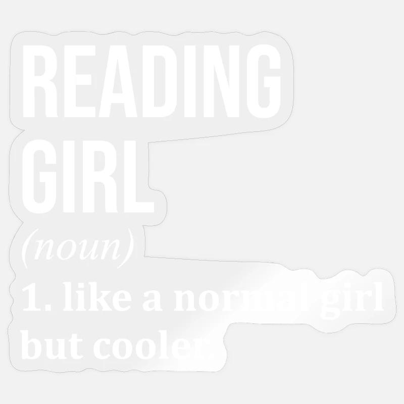 Lesen - Sticker Größe S (10 x 10 cm) - Transparent glänzend