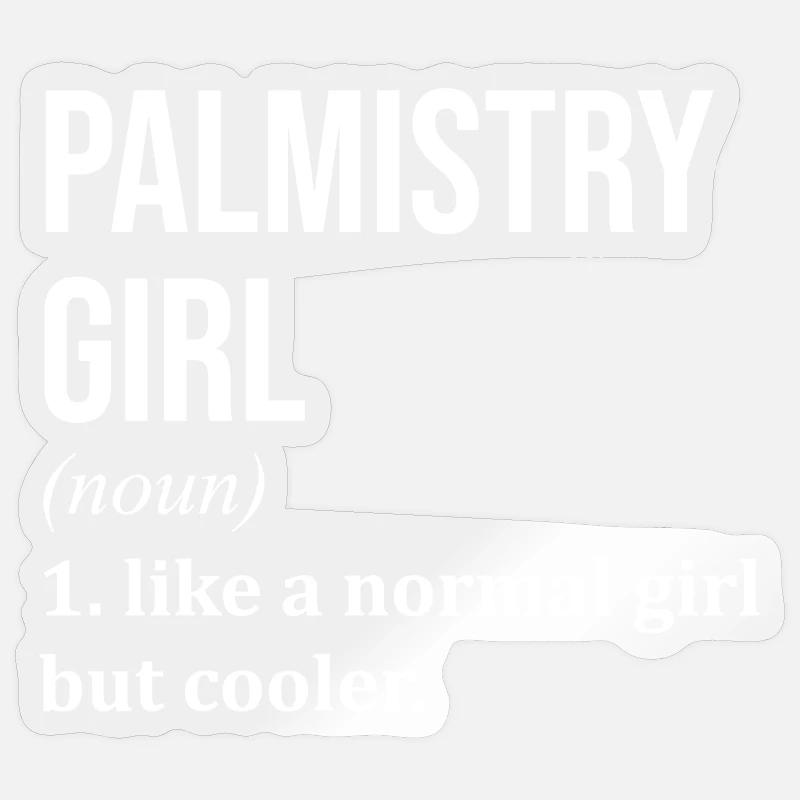 Palmistry - Sticker size S (10 x 10 cm) - transparent glossy