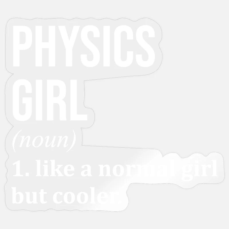 Physique - Sticker taille S (10 x 10 cm) - brillant transparent