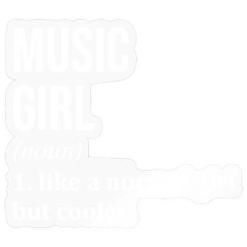 Music - Sticker size S (10 x 10 cm) - transparent glossy - Front