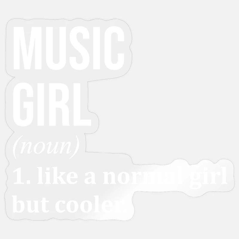 Music - Sticker size S (10 x 10 cm) - transparent glossy