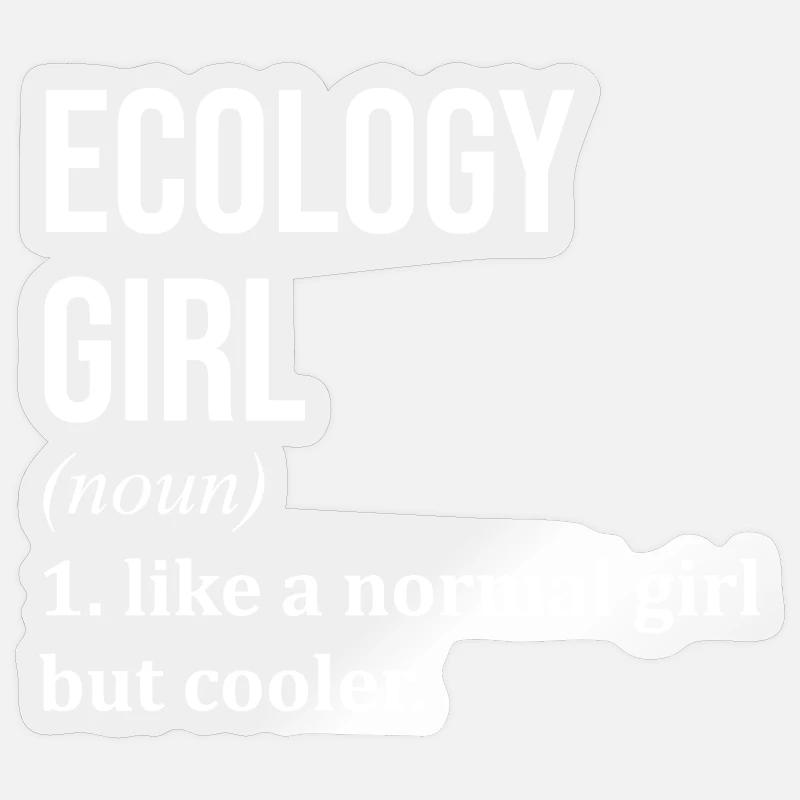 Ecology - Sticker size S (10 x 10 cm) - transparent glossy