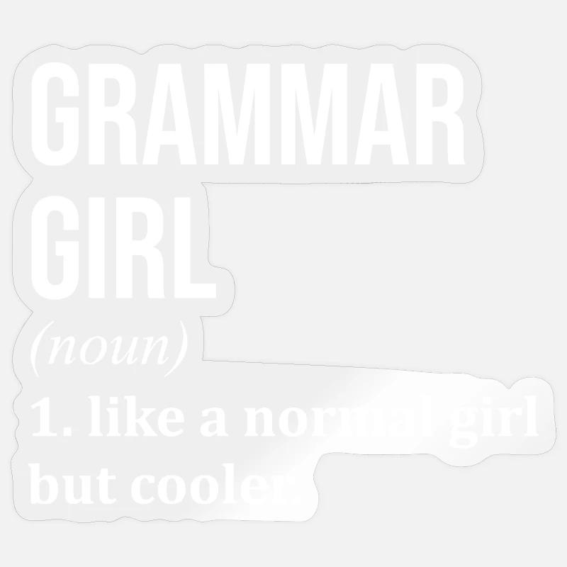 Grammar Sticker size S (10 x 10 cm)