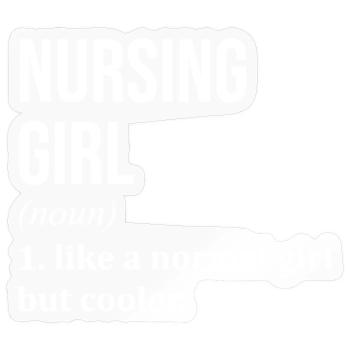 Krankenschwester - Sticker Größe S (10 x 10 cm) - Transparent glänzend - Vorne