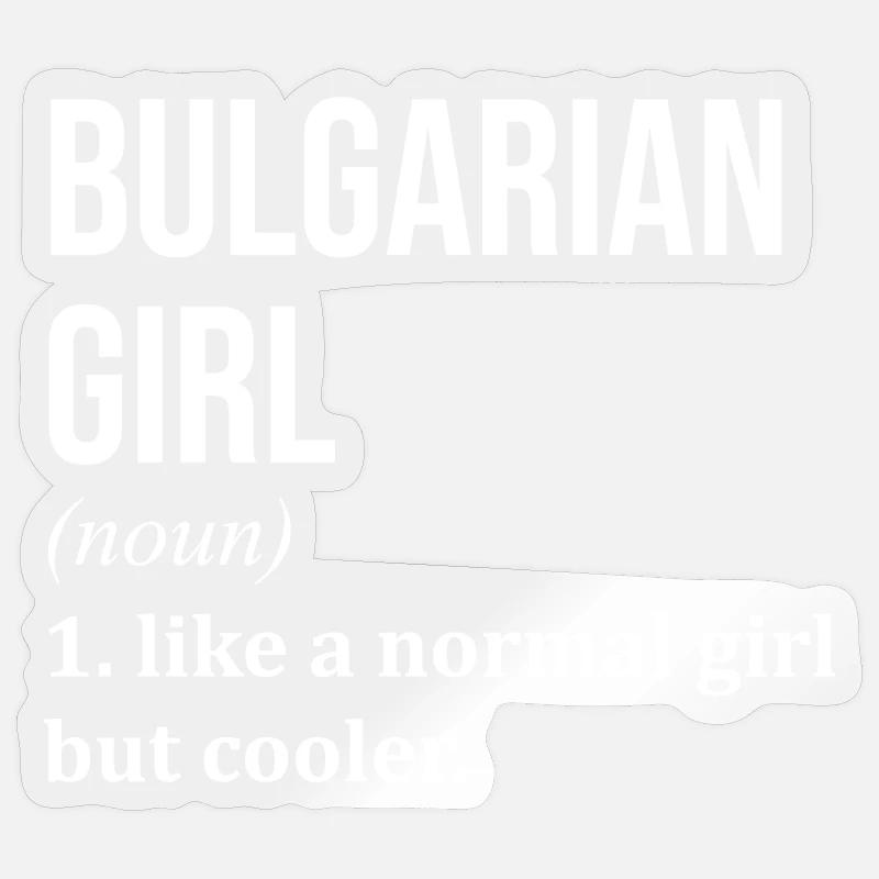 Bulgarien - Sticker Größe S (10 x 10 cm) - Transparent glänzend