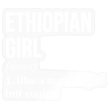 Ethiopia - Sticker size S (10 x 10 cm) - transparent glossy - Front